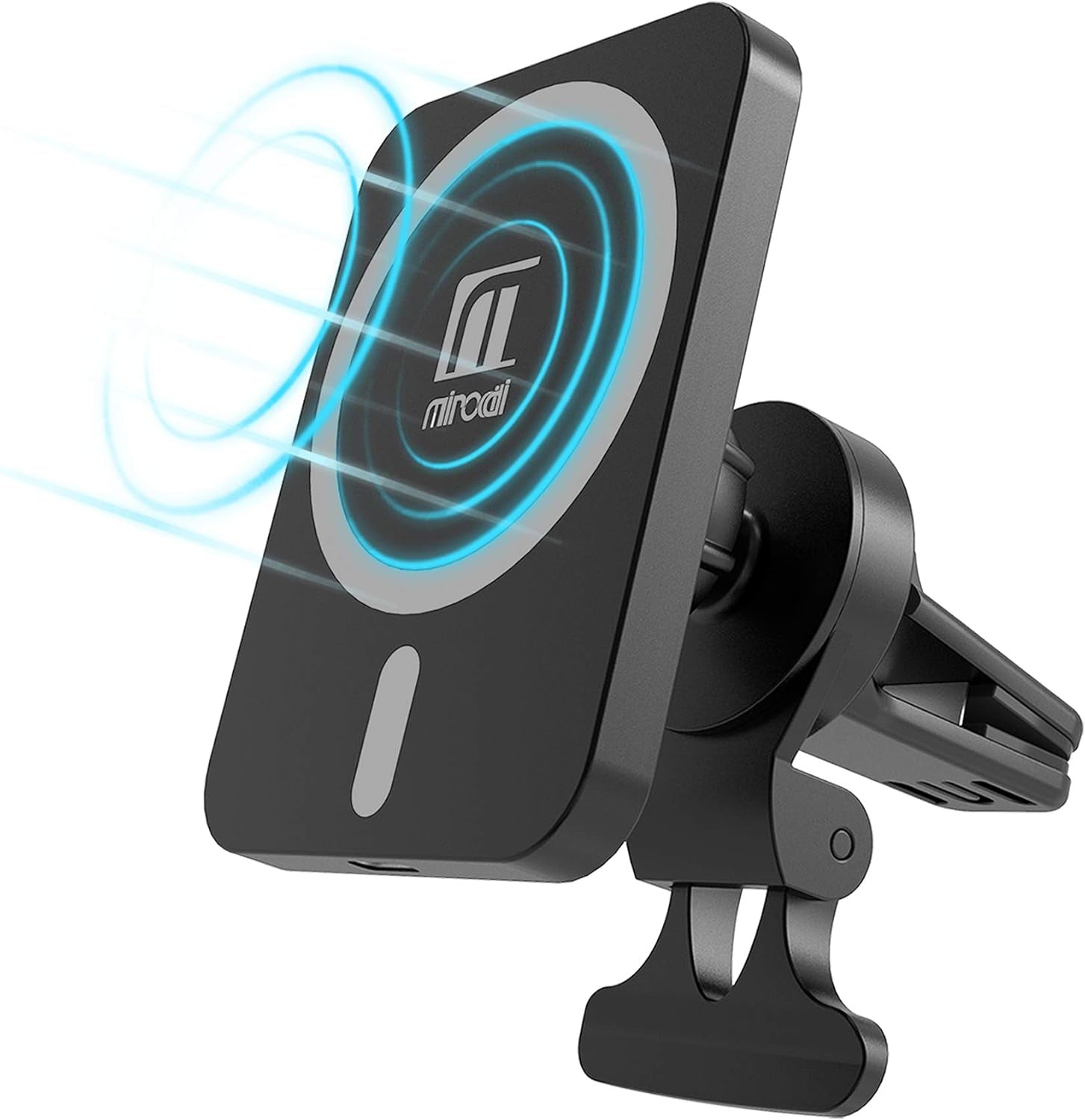 Magnetic Wireless Car Charger, for the New Iphone 14, Iphone 13 and Iphone 12 Series, Magnetic Attachment, 15W Fast Charge, Black